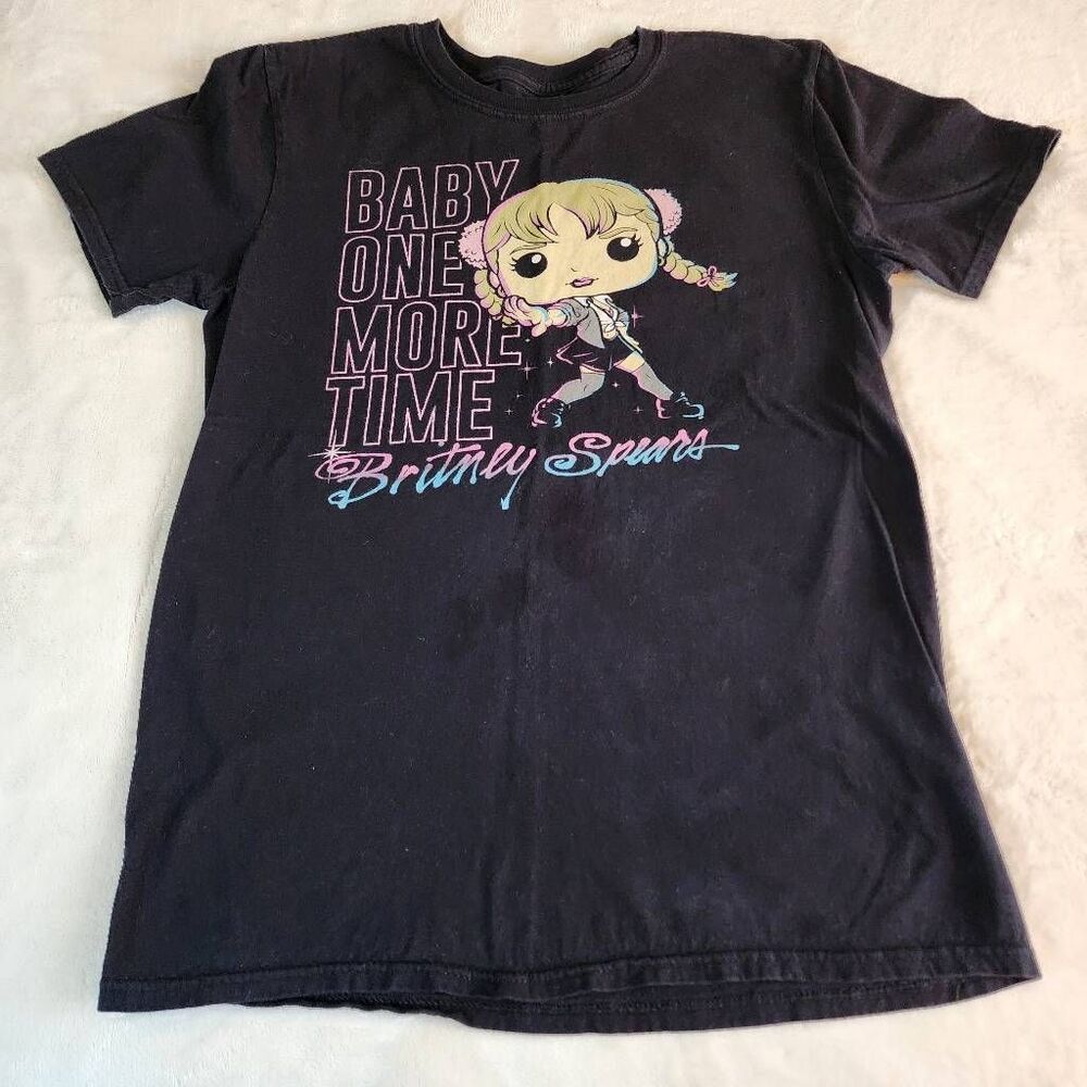 Pop Tees Britney Spears Baby One More Time Graphic Tshirt Size Medium Funko Pop